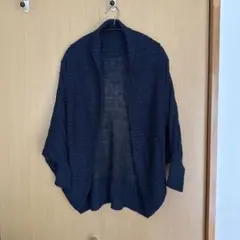 ANAYI ネイビー 長袖カーディガン 38