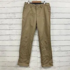 レディース チノパン L相当 ベージュ ドット柄 ワールド ストレート 綿混✨