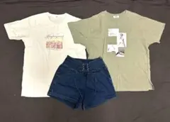 夏服 秋服 まとめ売り Tシャツ ショートパンツ 上下セット WEGO