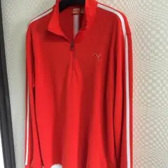 新品同様 プーマゴルフ長袖ジップシャツ