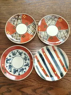 【愛陶】絵変り豆皿４枚セットのサムネイル