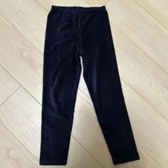 キッズ　パンツ　120センチ　ネイビー　コーデュロイライク/10分丈