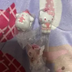 ワントーンマスコット〜桜〜　クロミ　ハローキティ　ポムポムプリン