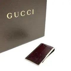 【美品】GUCCI グッチ GG シマ レザー マネークリップのサムネイル