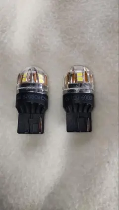 12V 6000K LEDバルブ 2個セットバックランプ