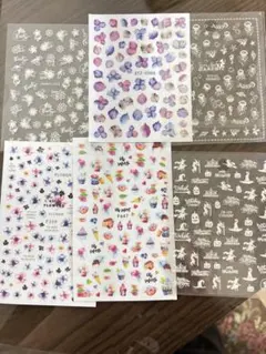 (13)ネイルシール 6シートセット カラフル