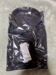 新品未開封3XL ユニクロ 黒 スリムフィットシャツ メンズ 長袖 UNIQLO