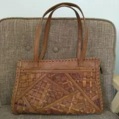 ⭕【限定SALE】イビザ　IBIZA　トートバッグ　ブラウン　レザー