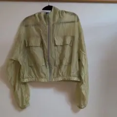 WEGO 薄い黄緑色 フード付きジャケット