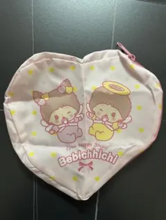 モンチッチ Bebichhichi ハート型ポーチ