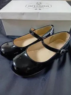 arisana ブラックフォーマルシューズ 19.0cm