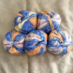 グラデーションモヘア　マルチカラー