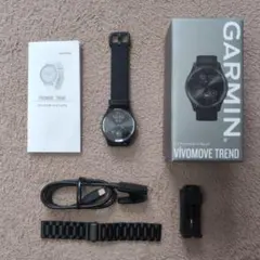GARMIN VIVOMOVE TREND 本体 チタンバンド Suica対応
