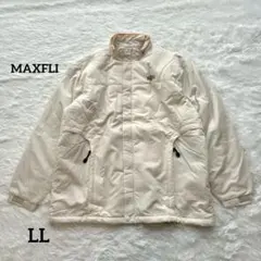 MAXFLI ナイロンジャケット ハイネック ビックサイズ オフホワイト LL
