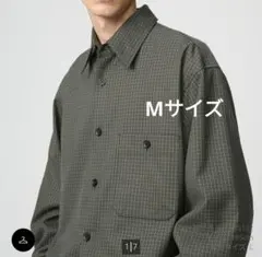 UNIQLO U 25AW ツイルワークオーバーサイズシャツ オリーブ　M