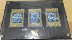 遊戯王 海馬セット青眼の白龍 3枚セット ディスプレイケース付き