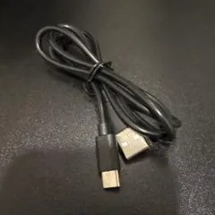 USB A - USB Cケーブル 黒短め