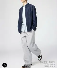 スウェットワイドパンツ ジョガーパンツ