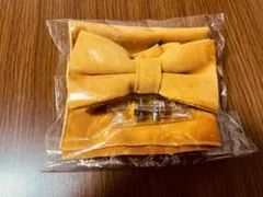 ネクタイ ポケットチーフ カフス イエロー 挙式 新郎 無地 ボウタイ