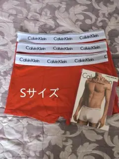 Calvin Klein ボクサーパンツ 3枚セット Sサイズ レッド