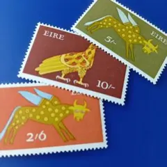 9716 外国切手 アイルランド 1940~60年代 伝統的な芸術様式 3V