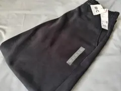 【新品未試着】UNIQLO C スウェットワイドパンツ（丈長め）ブラック