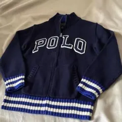 ポロラルフローレン　ニット　ジップアップ ジャケット　カーディガン　110