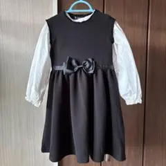 セレモニーワンピース　120 110 バースデイ　冠婚葬祭　２点セット