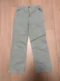 【美品】レピピ　薄い緑色　ワイドパンツ パークレースアップ　サイズM（150位）