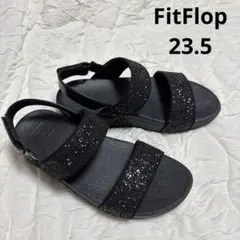 FitFlop グリッター ストラップサンダル ブラックのサムネイル