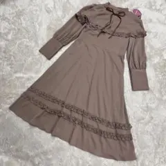 新品タグ付き　カジュロリ風ケープワンピース　しまむら　皆方由衣　2点セット　L