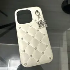 Darich キルティングビジューDDチャームiPhoneケース