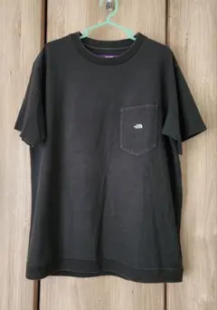 良品☆ノースフェイス パープルレーベル ポケットTシャツ☆Mサイズ☆濃灰☆日本製