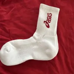 asics ソックス ホワイト レッド ロゴのサムネイル