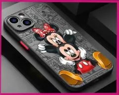 iPhone16用ケース ミッキー＆ミニー(前後)