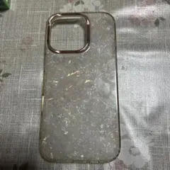 ラメ入り透明ソフトケース iPhone14Pro