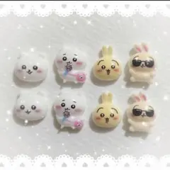 2点目以降100円引き‼️ちいかわ★ハチワレ★うさぎ★ネイルパーツ★8パーツのサムネイル