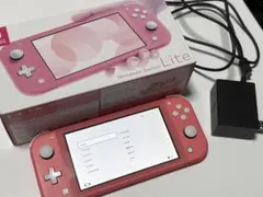 Nintendo Switch Lite コーラルピンク 本体 充電器付き - メルカリ