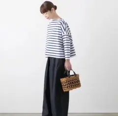 【美品】Traditional Weatherwear ボーダーカットソー