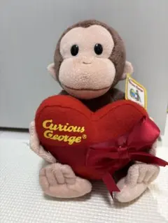 Curious George ハート型ぬいぐるみ