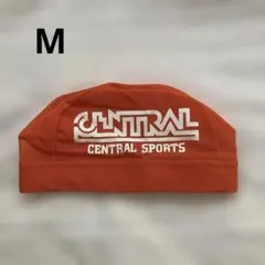 セントラルスポーツメッシュ水泳帽　オレンジM