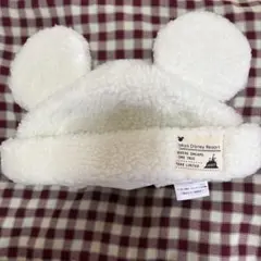 東京ディズニーリゾート ミッキーマウス耳付き帽子 もこもこ 帽子
