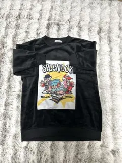 トレーナー　スウェット　マイクロスエード　POPPRINT ワイド　トレーナー