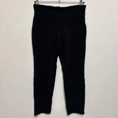 美脚ストレッチパンツ 【L相当】 黒 大人カジュアル 楽ちんパンツ ウエストゴム