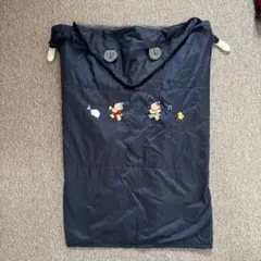 familiar おくるみ ブランケットネイビー 刺繍