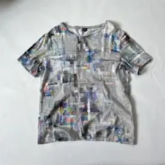 ポールスミス Tシャツ グレー 総柄 アート L モザイク paulsmithのサムネイル
