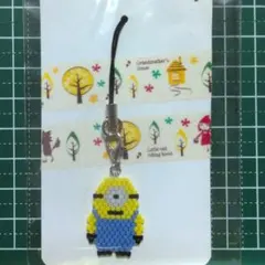デリカビーズ　ストラップ　ハンドメイド