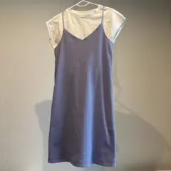 【GU】キャミソールワンピース半袖&Tシャツ付き（110cm）
