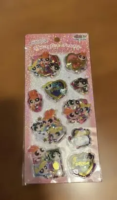 【正規品】パワーパフガールズ スパンコールパーティーシール　シャカシャカシール