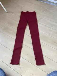レディースパンツ スキニーパンツ 赤 Mサイズ 細め ストレート 韓国風